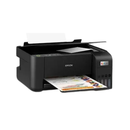 Simple and clear control panel on the Epson EcoTank L3210 printer - Ease of use.