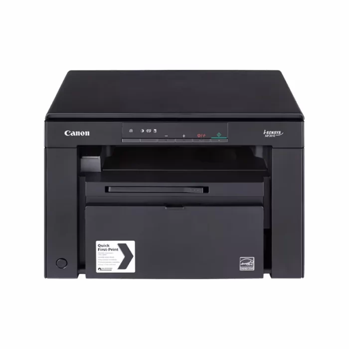 Canon i-Sensys MF3010 Multifunction Laser Printer front view in black color