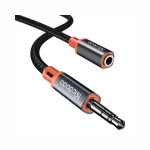Mcdodo CA-0800 Nylon Braided AUX Extension Cable 1.2m Black