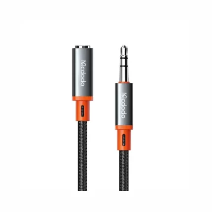 Mcdodo CA-0800 3.5mm AUX Extension Cable 1.2m Black – Premium Audio Accessory
