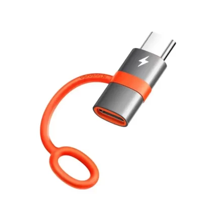 Mcdodo OT-5530 magnetic lightning adapter with silicone hook shown in package