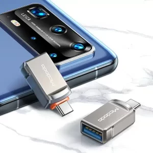 محول ماكدودو OT-8730 USB-A 3.0/F إلى USB-C/M - رمادي غامق