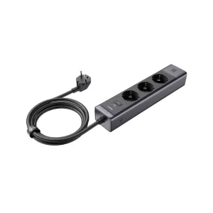 نظام شحن منظم - قم بشحن 6 أجهزة في وقت واحد بكل سهولة (3 عبر منافذ USB و3 عبر المنافذ الكهربائية).