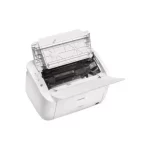 Simple control panel and power button on the Canon LBP6030B laser printer