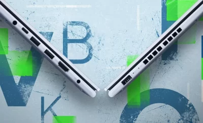 كمبيوتر محمول Asus Vivobook 15 مزود بمنافذ USB-C وHDMI ومنافذ اتصال متعددة