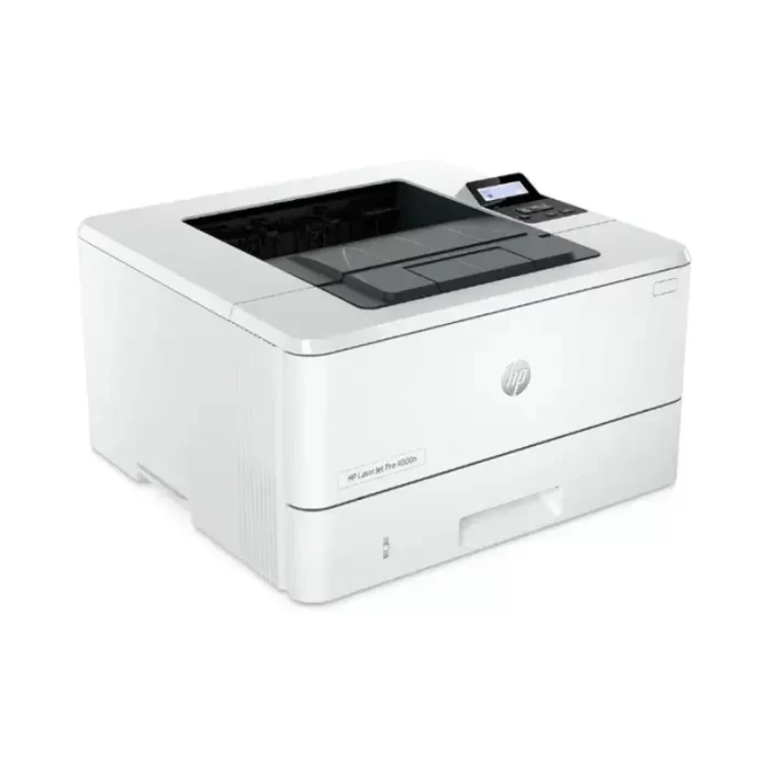 HP LaserJet Pro 4003n Printer side view with paper trays