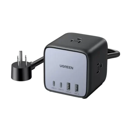 UGREEN CD268 65W 4-Port GaN Desktop Charger Cube with AC outlets and USB ports