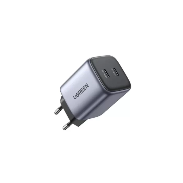 Ugreen CD294 Nexode Dual USB-C Charger 45W Black – Compact and Fast Charging Adapter