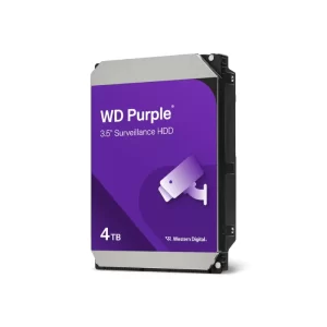 Western Digital Purple 4TB Surveillance HDD angled photo