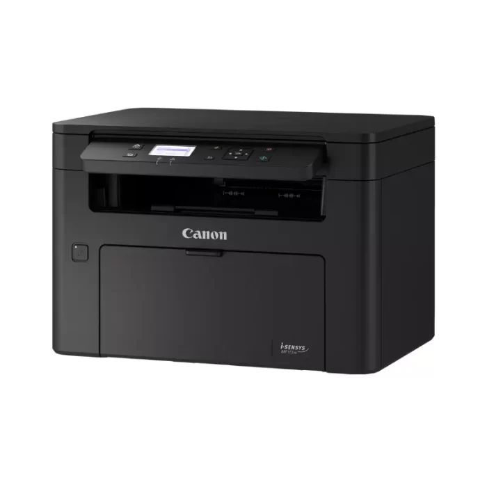 Canon i-SENSYS MF113w all-in-one compact mono laser printer front view.