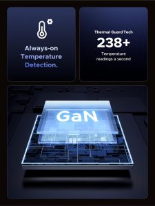 UGREEN GaN Charger charging an iPhone and Android phone