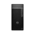Front view of the Dell OptiPlex Plus 7020 desktop computer with a sleek, professional design