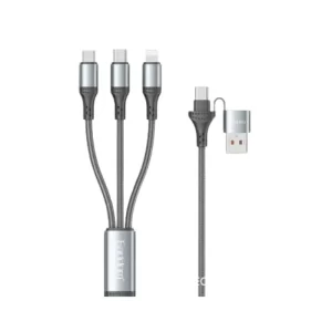 Close-up showing the durable nylon braiding and reinforced joints of the Earidom charging cable