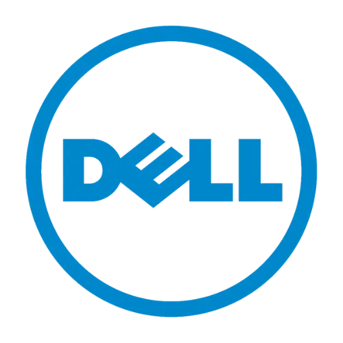 Dell laptops, desktops, and monitors displayed on a modern office desk setup