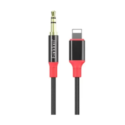 Earldom AUX76L Lightning to Aux Cable connecting iPhone to car stereo for music playback