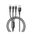 Earldom EC-IMC031 3-in-1 Fast Charging Nylon Braided Cable