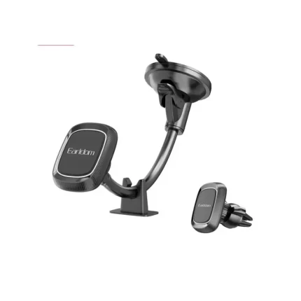 Earldom ET-EH189 Magnetic Car Holder Black – Windshield and Air Vent Mount