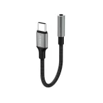 Earldom ET-OT77 Type-C to 3.5mm Audio Adapter Black Aluminum Design