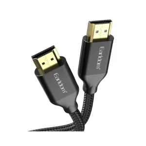 كابل HDMI إيرلدوم ET-W26 عالي السرعة، بطول 5 أمتار، أسود مضفر