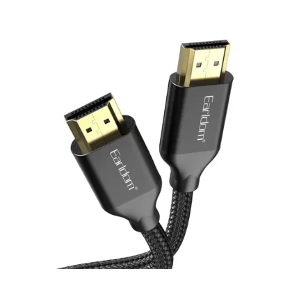 Earldom ET-W26 4K HDMI Cable 5M Braided Black High-Speed Cable
