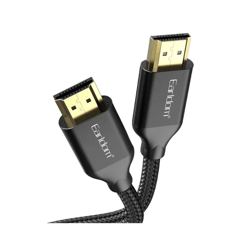 Earldom ET-W26 Earldom ET-W26 4K HDMI Cable 5M Braided Black High-Speed Cable