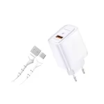 Earldom Fast Charger quickly powering up a smartphone via USB-C