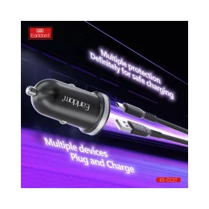 Earldom ES-CC27 30W charger in driver’s dashboard view
