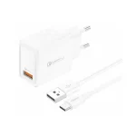 FONEGN EU54 15W Fast Charging Adapter with EU Plug – Side View