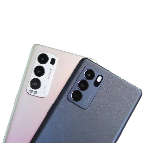 Latest mobile phones including Android and iPhone models displayed with sleek modern designs