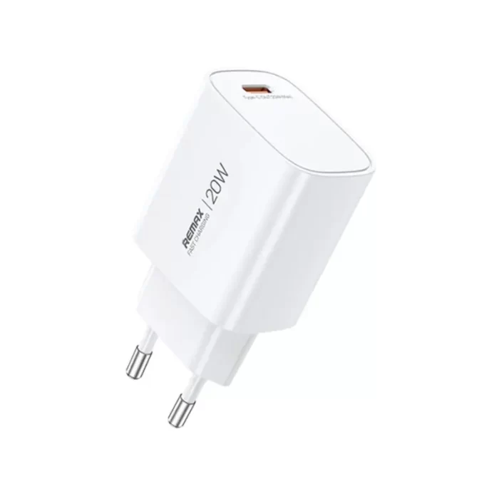 REMAX U187-C20W 20W Fast Charger White - Compact USB-C Wall Plug