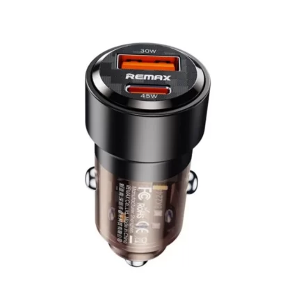 Remax RCC360 75W PD+QC Fast Car Charger Phantom Black