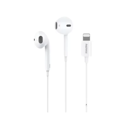 Remax RM-702i White Wired Earphone with Lightning Connector