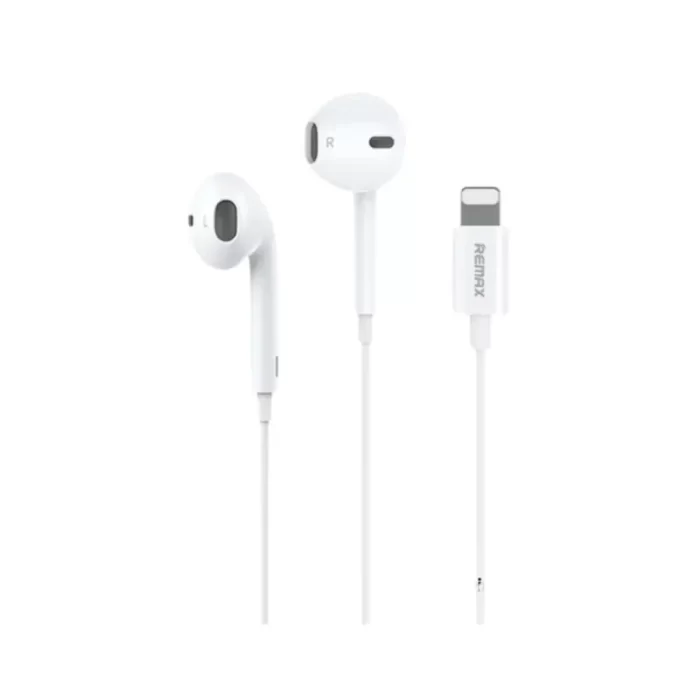 Remax RM-702i White Wired Earphone with Lightning Connector