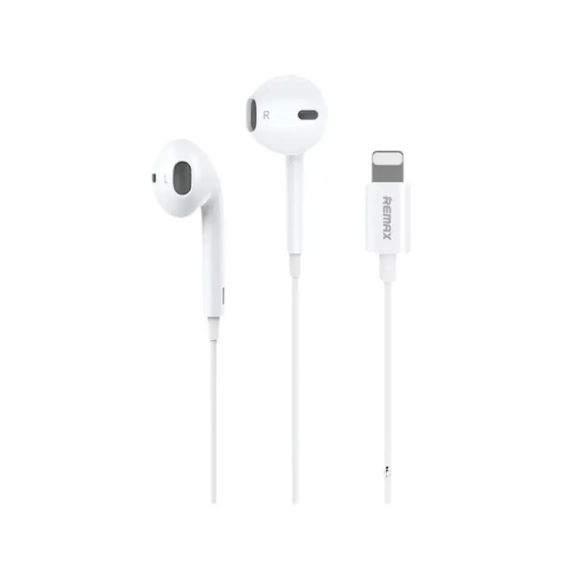 Remax RM-702i Lightning Remax RM-702i White Wired Earphone with Lightning Connector
