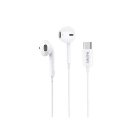 Remax RM-702i White Wired Earphones with Type-C Connector