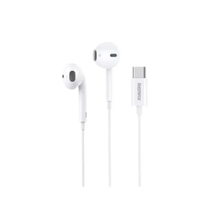 Remax RM-702i White Wired Earphones with Type-C Connector