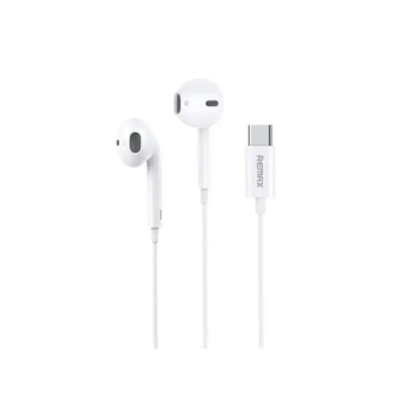 Remax RM-702i Type-C Remax RM-702i White Wired Earphones with Type-C Connector