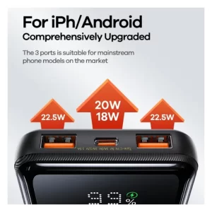 Remax RPP-622 Power Bank charging two smartphones simultaneously