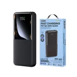 Remax RPP-623 Power Bank charging multiple devices simultaneously via PD and QC ports
