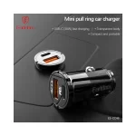 Earldom CC46 30W Car Charger Dual Port USB-A USB-C Black
