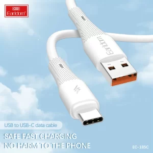 Earldom EC-185C soft silicone tangle-free USB-C cable design