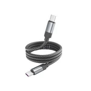 Earldom EC-207 60W Magnetic USB-C to USB-C cable connected to a MacBook laptop