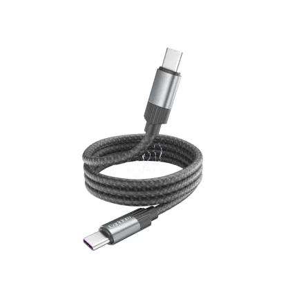 Earldom EC-207 60W Magnetic USB-C to USB-C cable connected to a MacBook laptop