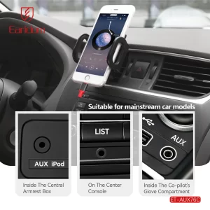 Using the USB-C to AUX cable to play music from a phone in a car