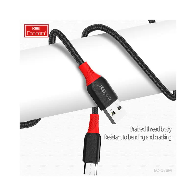 USB to Micro USB Data Cable Earldom EC-186M