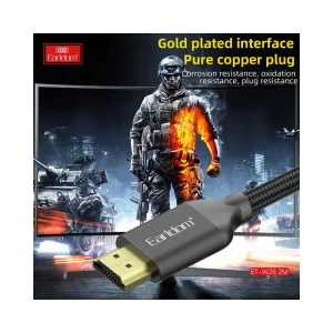 Earldom W26 connected between TV and gaming console