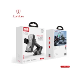 Close-up of the Earldom ET-C53 phone holder showing the 360-degree ball head adjustment and strong magnetic mount.