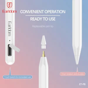 ايرلدوم ET-P8 صورة مقربة للطرف الرفيع والتصميم المريح لقلم