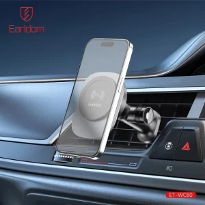 Close-up of automatic clamping arms on Earldom wireless car charger