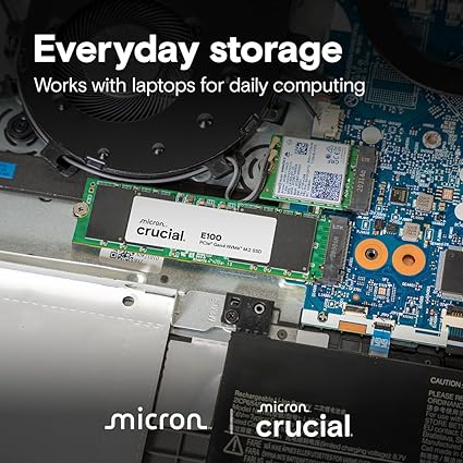 SSD Crucial 1T-NVME E100 SSD Crucial 1T-NVME E100